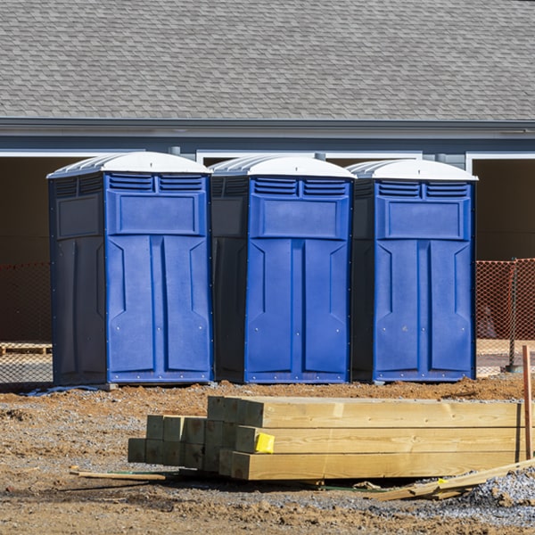 how can i report damages or issues with the porta potties during my rental period in Slippery Rock